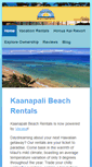 Mobile Screenshot of kaanapalibeachrentals.com
